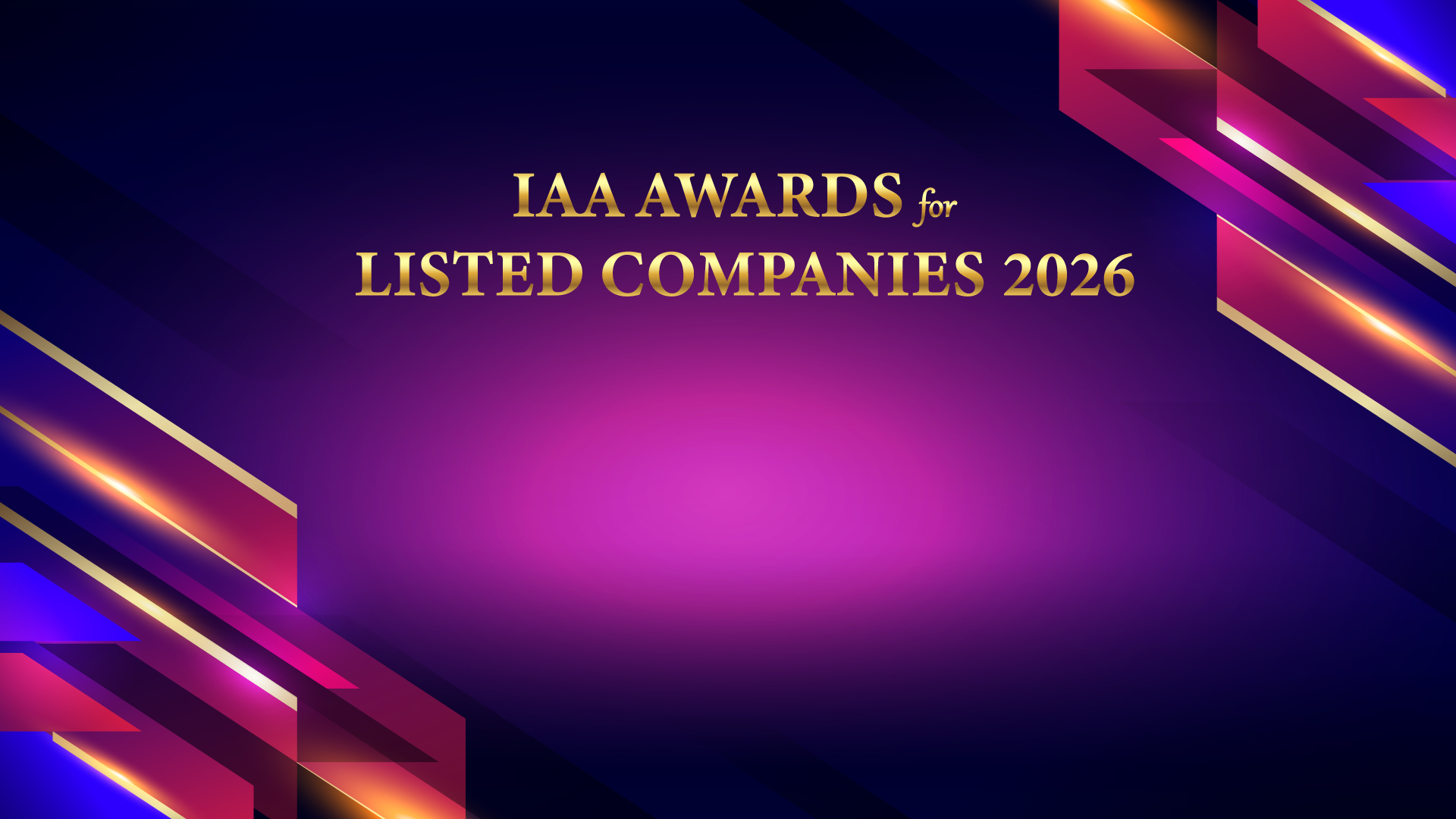 IAA Awards for Listed Companies 2026